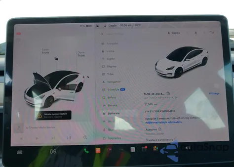2021 Tesla Model 3 Standard Range Plus Rear-Wheel Drive из США, поврежденный, VIN 5YJ3E1EA1MF854816